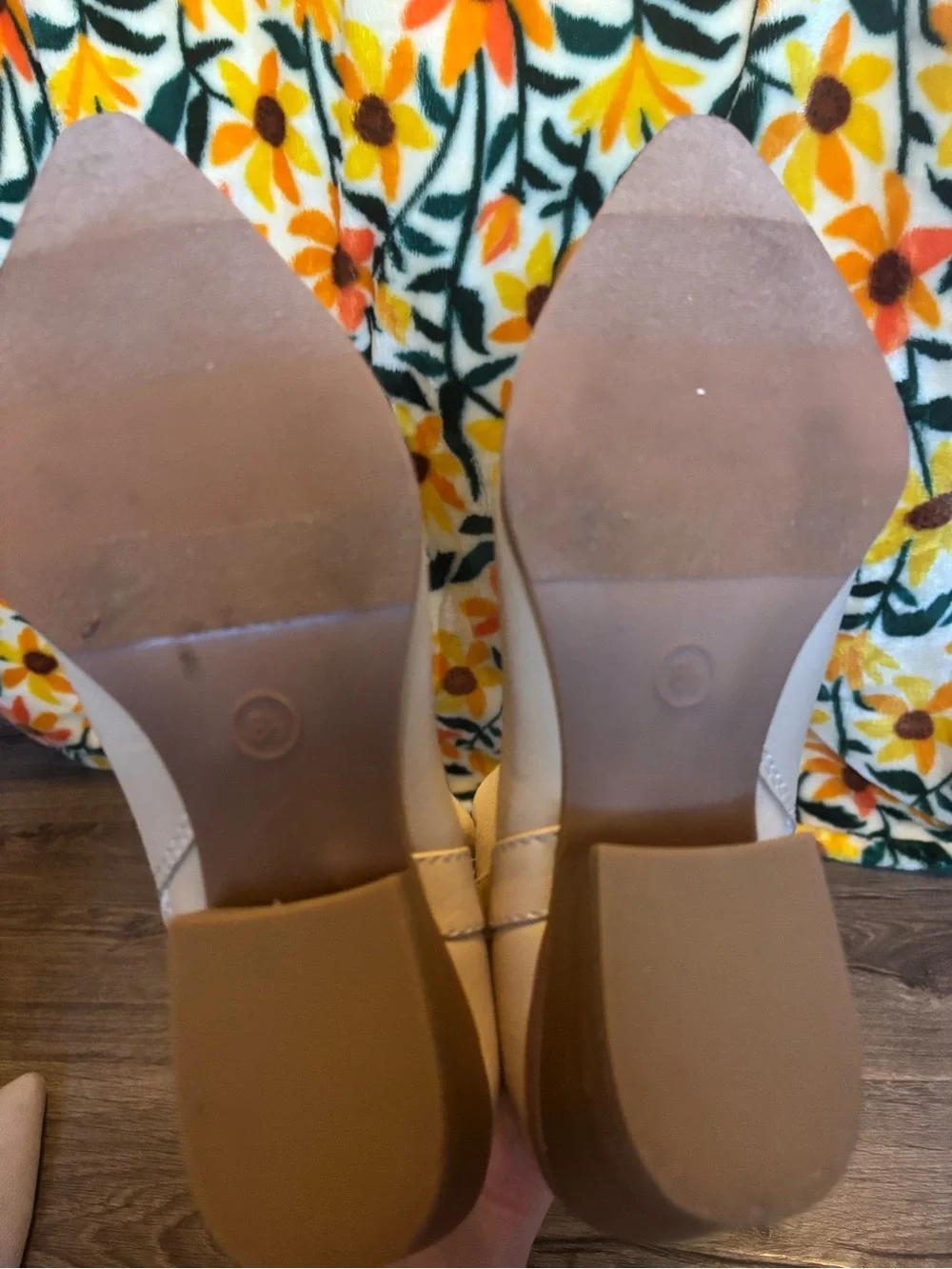 White ankle boots with pointed toe